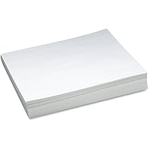 Pacon 2635 Skip-A-Line Ruled Newsprint Paper, 30 lbs., 11 x 8-1/2, White, 500 Sheets/Pack