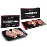 BLAZIN' THAW Defrosting Tray for Frozen Meat X 2 | Premium Edition & 16" Family-Size | Aluminium Plate for Thawing Frozen Food | Natural Thawing Process | No Microwaves, No Cold/Warm Water Required |