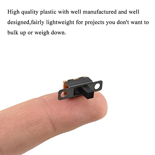 Hahiyo Interruptor deslizante vertical de 0,5 A, 50 V CC, tamanho pequeno, contato constante, opera