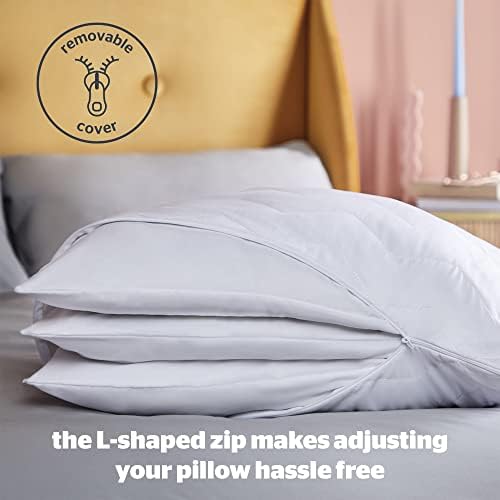 Silentnight Perfect Pillow  Adjustable Height to Suit Back, Front and Side Sleepers with Soft, Medium and Firm Support  Machine Washable and Hypoallergenic Hotel Quality Luxury Bed Pillow