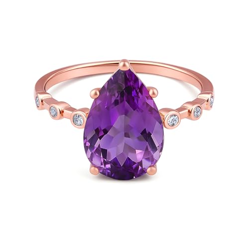 Bague améthyste moderne en argent pour sublimer vos tenues du quotidien