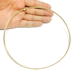 Tone Reversible Omega Chain Necklace 