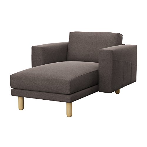 Soferia - IKEA NORSBORG Funda para chaiselongue, Classic Brown
