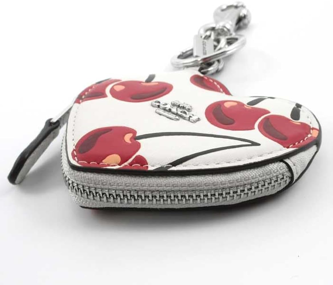 【新品】　COACH コーチ　ハート ポーチ バッグチャーム　チェリー Amazon | [コーチ] ポーチ キーリング付き COACH レザー