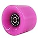 FREEDARE 58mm Skateboard Wheels 82a + ABEC-7 Bearing Steel and Spacers Cruiser Wheels (Pink,Pack of 4)