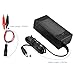 TalentCell AC/DC 14.4V/3A LiFePO4 Battery Charger with Dual Alligator Clips Connector for 4S 12V 12.8V Rechargeable Lithium Iron Phosphate Battery Pack