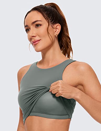 Image of CRZ YOGA Womens U Back Sports Bras | Light Support, Removable Pads, Yoga, Extremely Soft, U Back, Wide Straps, for Women