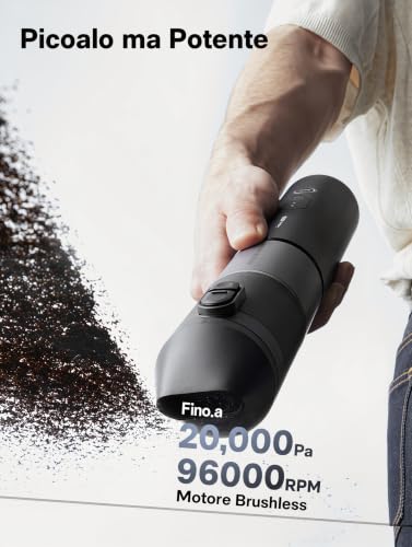 HOTO Aspirapolvere Auto Senza Fili, 20000Pa Mini Aspirabriciole Portatile - Immagine 1