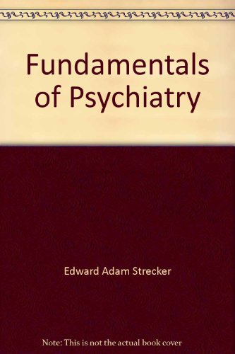 Fundamentals of psychiatry B0007DJWM2 Book Cover