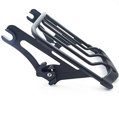 Httmt Mt502-005-Bk Black Two-Up Air Wing Luggage Rack Mounting Compatible With Harley Davidson Touring 2009-2016 Street Glide Flhx Road King Flhr Electra Glide Flht Road Glide Fltr #TOP1