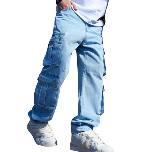 Jean cargo homme multipoches stretch et résistant à l'abrasion slim
