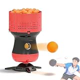 Table Tennis Robot with Dual Spin Mode, Automatic Ping Pong Machine – Switch Between Straight & Spin Balls, Adjustable Speed 15m/s