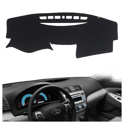 AUQDD Dashboard Cover Flannel Dash Mat Custom Compatible with 2007 2008 2009 2010 2011 Toyota Camry, Anti-Glare, Anti-Reflection, No Peculiar Smell