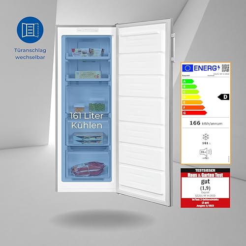 Gefrierschrank No Frost Exquisit GS231-NF-H-040D mit 161 Liter Volumen