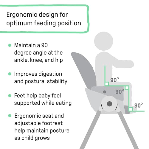 image for Ingenuity Proper Positioner Deluxe High Chair - 7-in-1 Convertible Bab