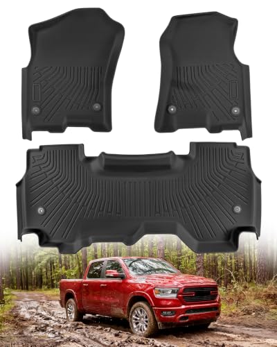 Floor Mat for Dodge Ram 1500 Quad Cab 2019-2024 Without Underseat