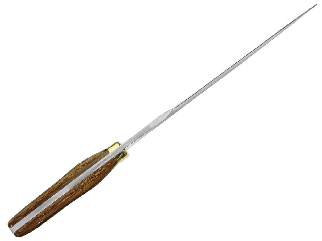 LO TRINCO YO Muela Cuchillo Remate RECOVA hoja de acero Nitro-42 de 23 cm y empuñadura de Madera prensada Haya grabada para Caza, Pesca, Supervivencia y Bushcraft