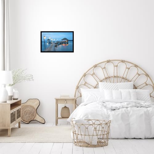 Image of JCJMY 12x20 Picture Frame Black for Poster Photo Picture, Horizontal and Vertical Formats for Wall Hanging, 12 x 20 Wall Gallery Poster Photo Frame for 12 by 20 Photos Posters, Black