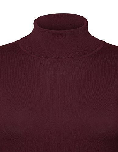 Image of Cielo Womens Solid Basic Stretch Turtleneck Pullover Knit Sweater