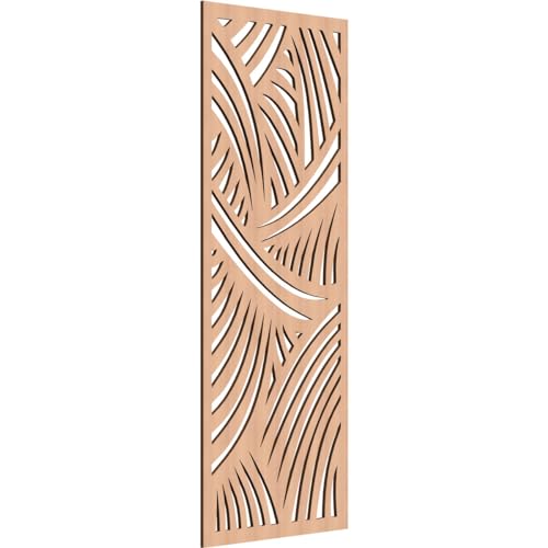 Image of 25 3 /8 inchW x 64 3 /8 inchH x 3 /8 inchT Chester Decorative Fretwork Wood Wall Panels, Alder