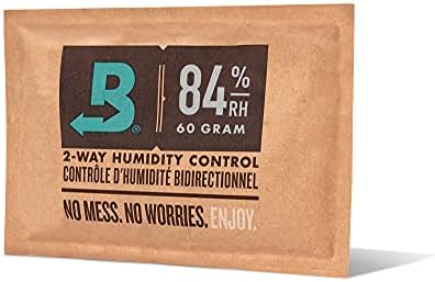 Boveda 84% RH 2-Way Humidity Control – Properly Seasons a Wood Humidor in Just 14 Days - All in One Solution for Humidification- Patented Technology for Humidors – 1 Count Resealable Bag