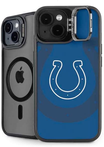 Skinit Kickstand Phone Case Compatible with iPhone 14 - Officially Licensed NFL Indianapolis Colts Distressed Design