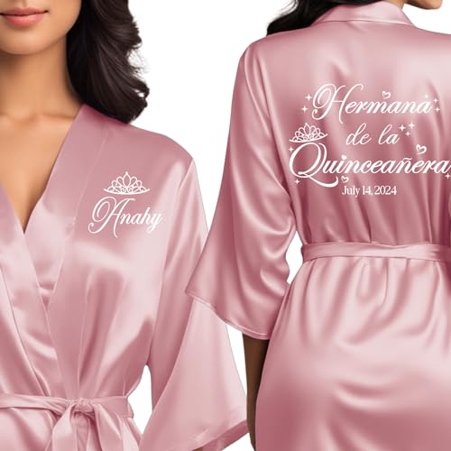 Mis Quince Anos Robes, Pretty Quinceanera Robes, Mama de la Quince, Quinceanera Gifts