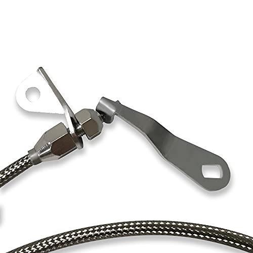 Demotor Performance Stainless Braided Kick Down Cable Kick Down Cable Fit Transmission Kickdown Trans C-4 Detent For Ford C4 #TOP4