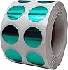 Metallic Green Circle Dot Stickers, 1/2" Inch, 1000 Labels per Roll - Ideal for Organizing, Decorating, Labeling and Crafting in Homes, Schools, and Office Use #1