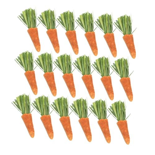 WEKAMOS 18個入り 小動物用歯ケアじり木 うさぎ ハムスター用胡?卜磨牙棒 鮮やかな色彩と独特の形状で遊び心を刺激 小動物の健康な歯をサポート ペット用品