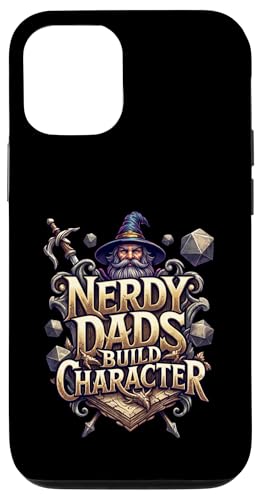 Nerdy Dads Build Character Funny RPG Dice Tabletop Gamer �X�}�z�P�[�X iPhone 12/12 Pro �p