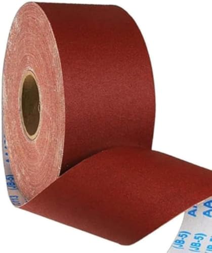 KOKUMON 紙やすりロール サンドペーパーロール 研磨ロール ガーゼ細切り サンディングクロス 木工 金属 家具 DIY 用 研磨工具 長尺 80m 切断可能 多用途 (#150)