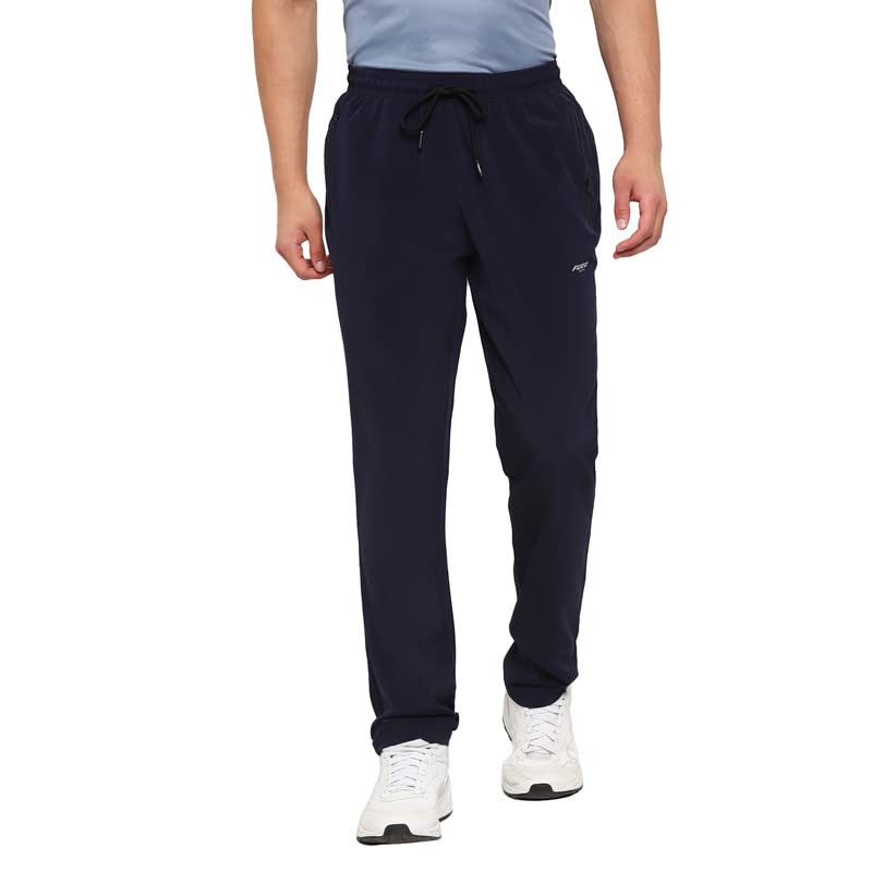 Image of FURO by Red Chief Regular Fit Poly Lycra Solid Sports Track Pant for Men