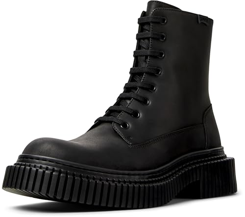 Bottes mi-hautes homme Camper Pix Berlin K300524, bottines en cuir noir