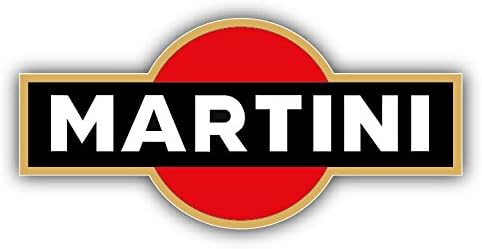 valstick Martini Logo Car Bumper Sticker Decal 14" X 6.5"