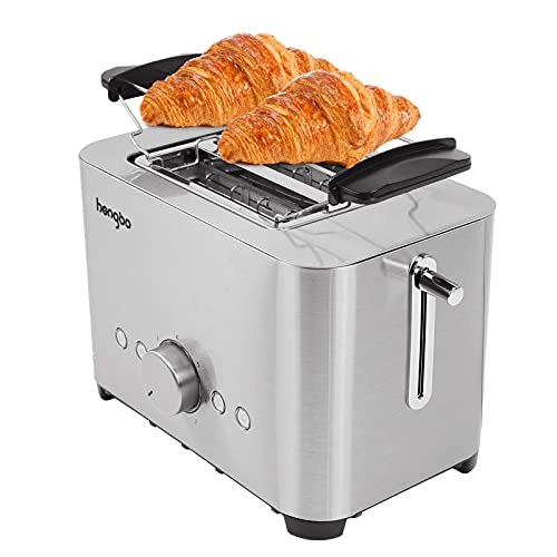 Toaster 2 Scheiben Toaster mit Brötchenaufsatz Testsieger 7 Einstellbare Langschlitz Toast Maker, Bräunungsstufen…