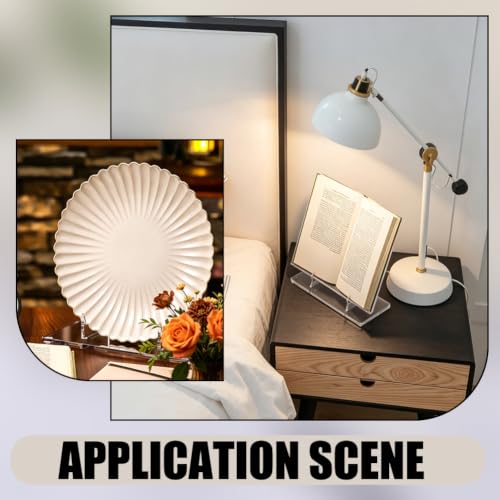 WADORN Acrylic Book Stand Clear Easel Display Stand Books Picture Frames Display Holders for Home Office Shelf Decor Magazine Comic Book Picture Table Top Easel Cookbook Holder DVD Storage - Image 5