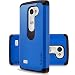 D'eJoy™ LG Leon C40 LG Power L22C LG Tribute 2 LS665 LG Risio Dual Layer Dual-Armor Series Full Body Protection Anti-Scratch Case - Midnight Blue