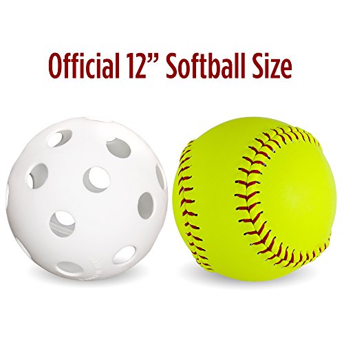 Crown Sporting Goods 6-Pack Of 12-Inch Plastic Softballs – Perforated Practice Balls For Sports Training (Orange) #TOP5