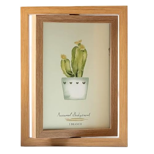 YyiFcg Bilderrahmen Mehrere Bilder, Rotierender Bilderrahmen 10x15,...