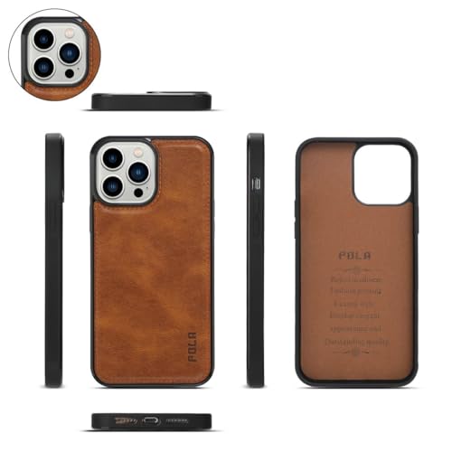 Étui antichoc iPhone 12 Pro Max marron pour ne plus perdre vos cartes - 6