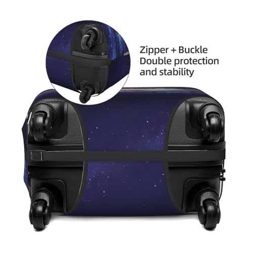 Planets Stars And Galaxies Travel Luggage Covers - Elasticity Suitcase Covers Protector for Luggage 18-32 Inch3