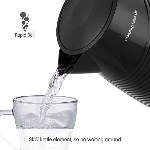 Morphy Richards 108266 Jug Kettle Dune, Plastic, 3000 W, 1.5 liters, Black