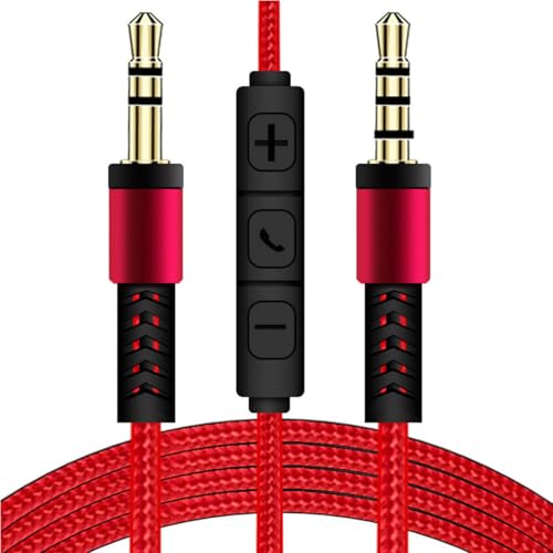 Cable Jack 3.5mm macho a macho con micrófono y control de voz miniatura 1