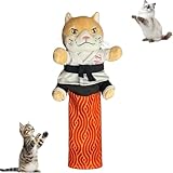 Marioneta de Karate Kitty, Marioneta de Lucha Libre de Karate Kitty, con Funda Protectora para el Antebrazo, Marionetas de Boxeo para Mordeduras de Mano de Gato, para Jugar Karat-E, Juguete (1 PCS)