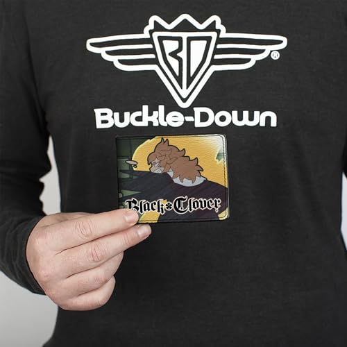 Crunchyroll Wallet, Bifold, Black Clover Asta and Zora Mereoleona Challenge and Logo, Vegan Leather3