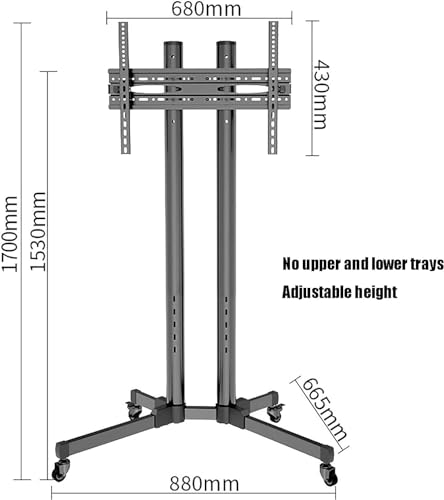 Soporte móvil para TV con ruedas para panel plano miniatura 2