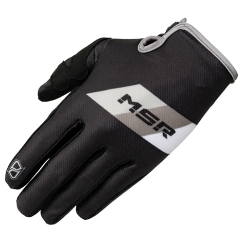 MSR Axxis Proto MTB Riding Gloves Unisex Medium Black Lightweight Motocross MTB BMX & Powersports Gloves