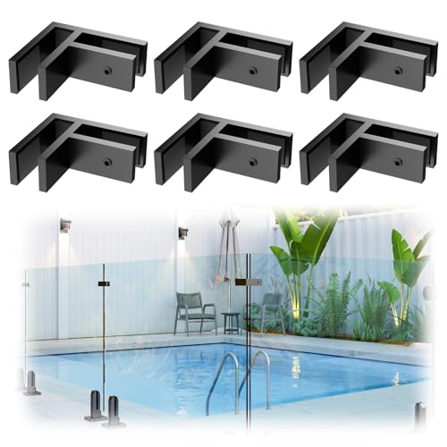 Fixation d'angle 90° LukLoy, collier robuste en inox noir pour terrasse