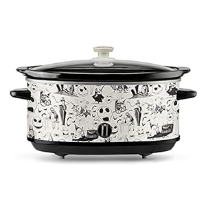 Nightmare Before Christmas 7-Quart Sketch Pattern Slow Cooker